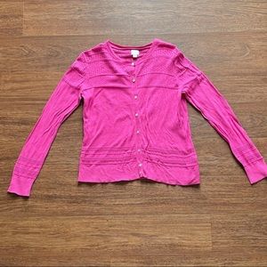 A New Day Pink Cotton Cardigan / Size Medium